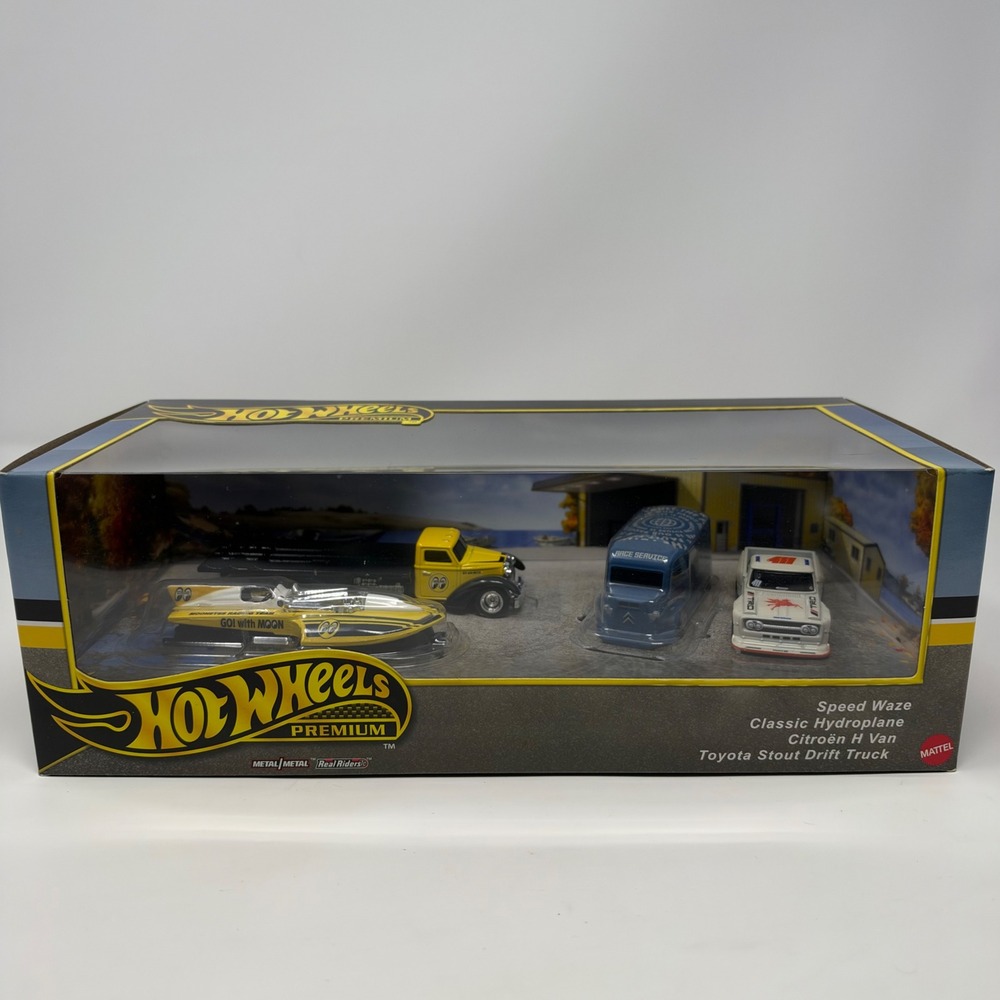 Hot Wheels Premium Collector Set Speed Waze Toyota Stout Citroen H Van HRT51
